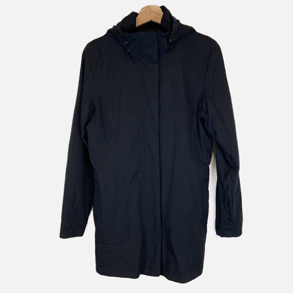 Marmot Membrain Technology Women's Hooded Rain Trench Black Size M - Picture 1 of 8